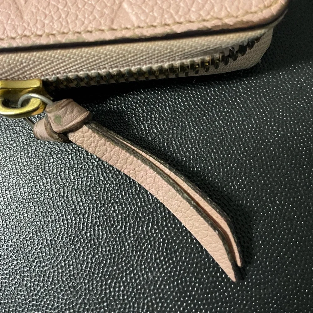 Louis Vuitton Monogram Empreinte Zippy Wallet Limited Edition Rose Poudre Pink